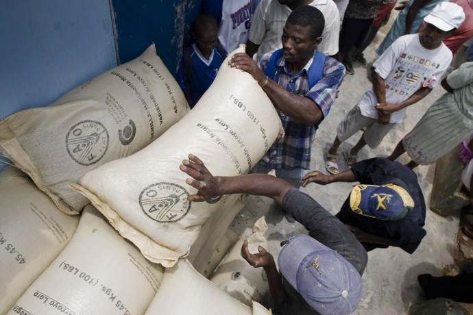 Distribution of seeds in Casudre, 20km north of Les Cayes.  - © Giulio Napolitano