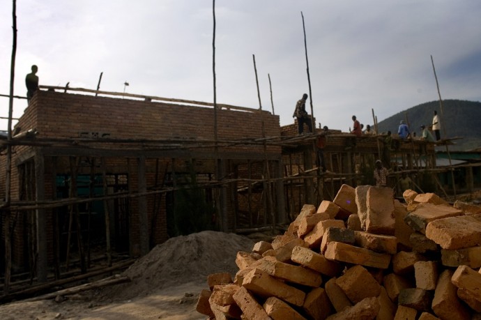 Building houses with bricks is usual in Rwanda  - © Giulio Napolitano