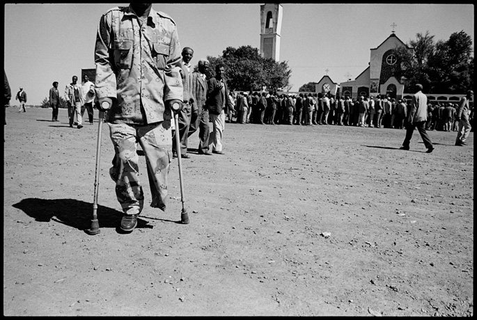 War veteran at the end of a funeral of a comrade, Asmara - © Giulio Napolitano